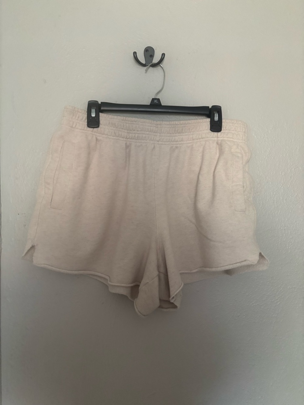 Size L aerie Cream Lounge Shorts
